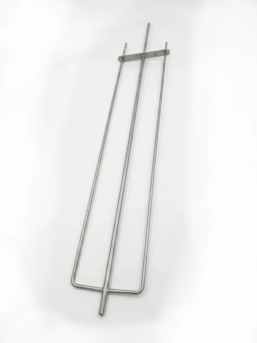 Asador espiedo tridente · acero inoxidable