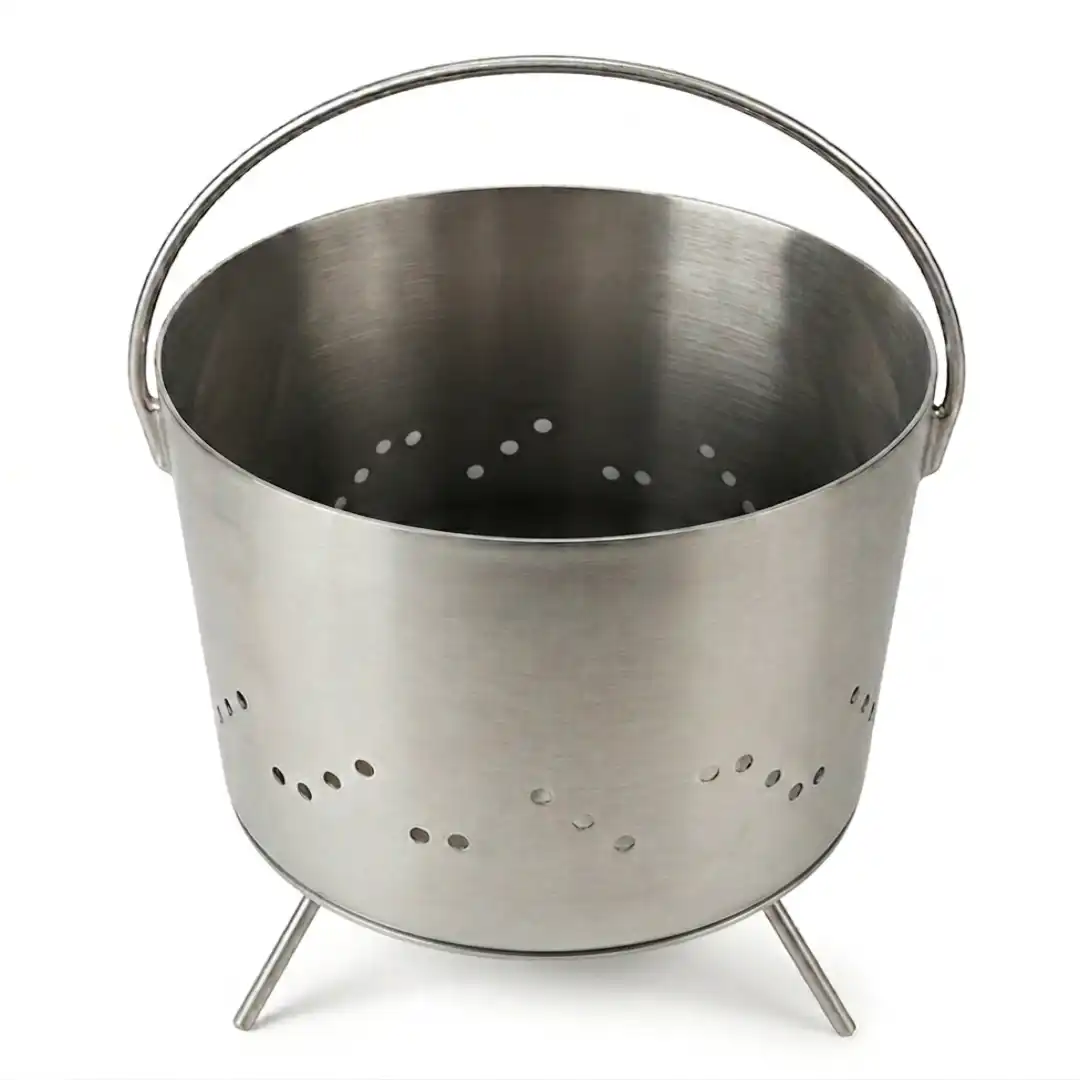 un bracero de acero inoxidable para ahumador clásico. · cb-16-5 · Reino Parrilla