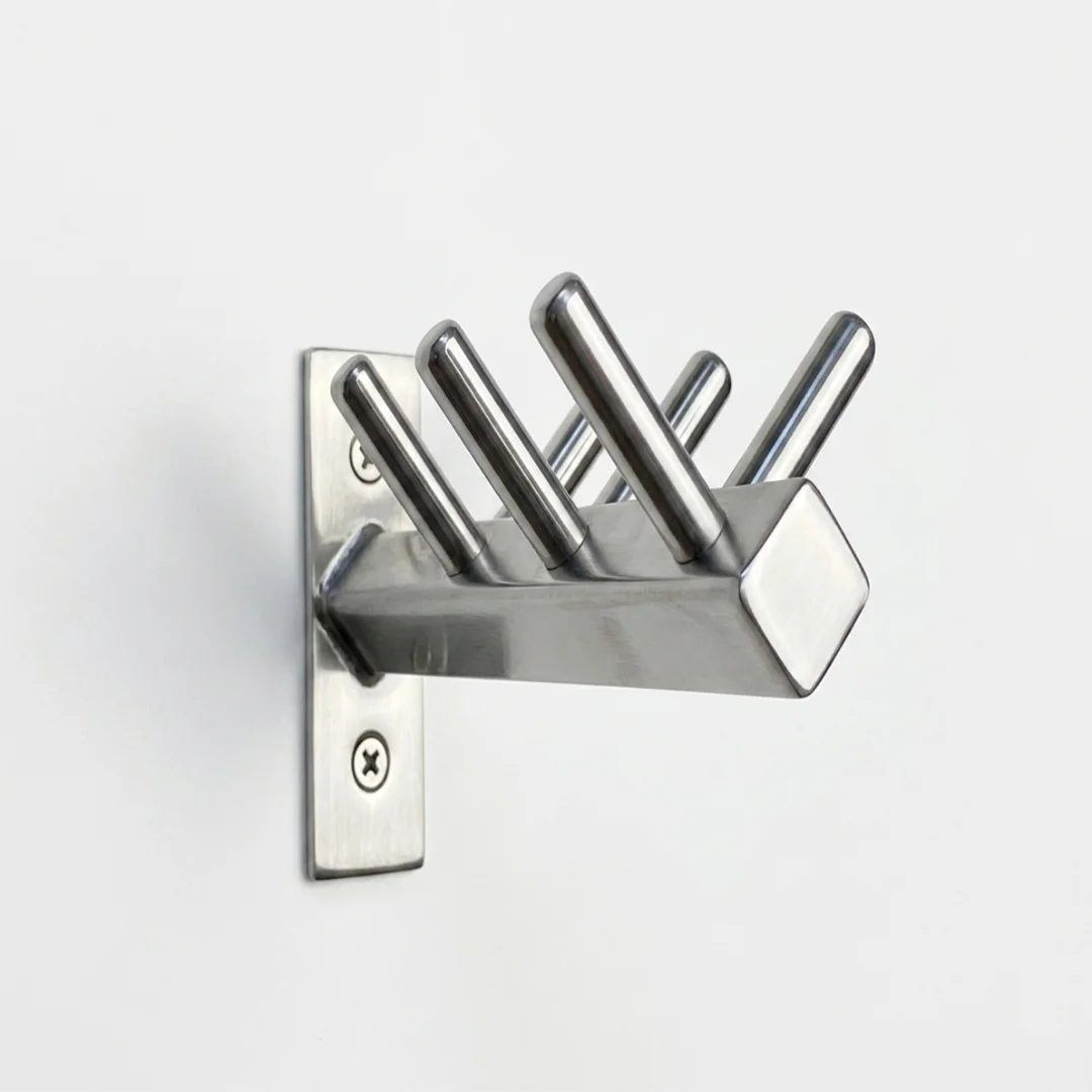 Set ganchos colgadores para ahumador · acero inoxidable