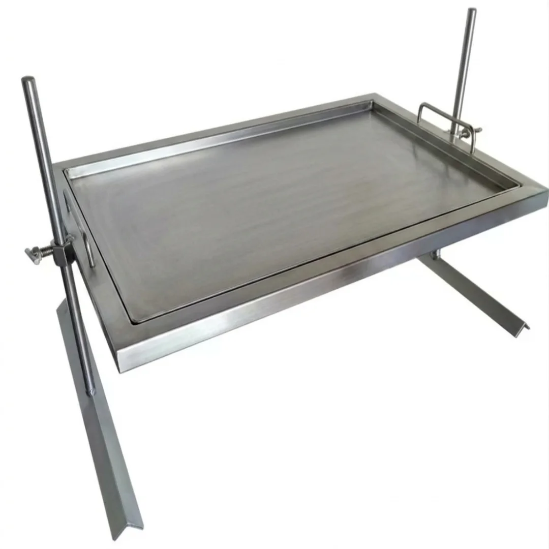 Set churrasquera con camping · acero inoxidable