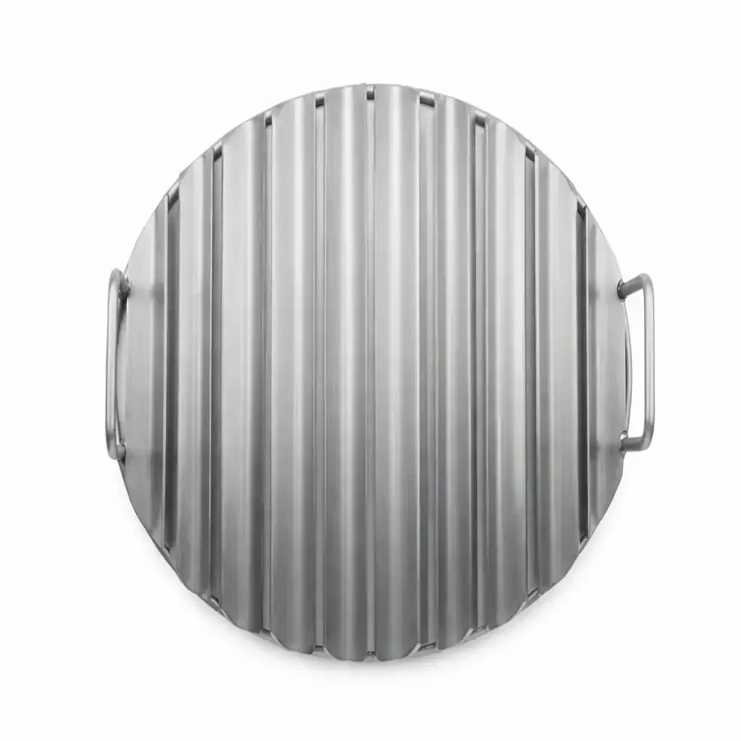 parrilla de acero inoxidable en forma de V para ahumador. · cb-16-6 · Reino Parrilla